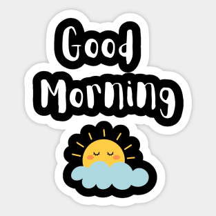 Good morning sun Sticker